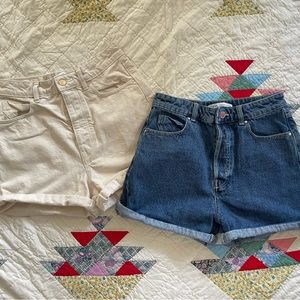 Zara shorts set of two cream blue 6